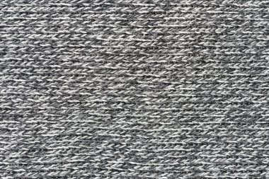 Örgü yün kumaş arka planının beyaz doğal dokusu. Beyaz pamuk kumaş, örülmüş tuval dokusu