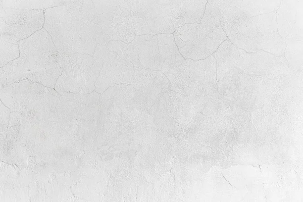 Durva Fehér Megkönnyebbülés Stukkó Repedések Fal Textúra Háttér Üres Tervezők — Stock Fotó