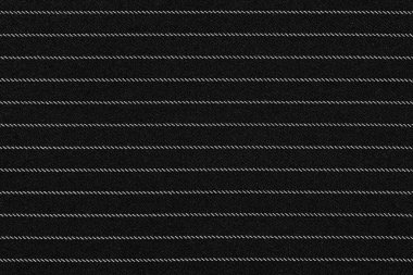 Tasarımcılar için beyaz çizgili siyah pamuk kumaş, arka plan dokusu