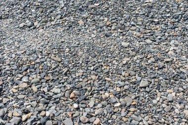 Siyah küçük yol taşı zemin, koyu çakıl taşları taş yapı, granit, mermer