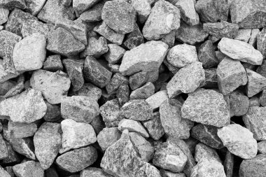 Siyah küçük yol taşı zemin, koyu çakıl taşları taş yapı, granit, mermer