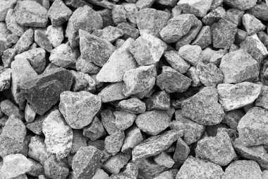 Siyah küçük yol taşı zemin, koyu çakıl taşları taş yapı, granit, mermer