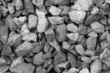 Siyah küçük yol taşı zemin, koyu çakıl taşları taş yapı, granit, mermer