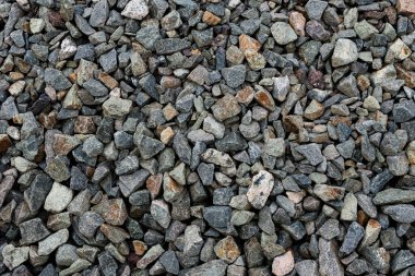 Siyah küçük yol taşı zemin, koyu çakıl taşları taş yapı, granit, mermer