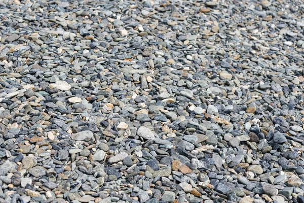 Black Small Road Stone Background Dark Gravel Pebbles Stone Texture — Stock Photo, Image