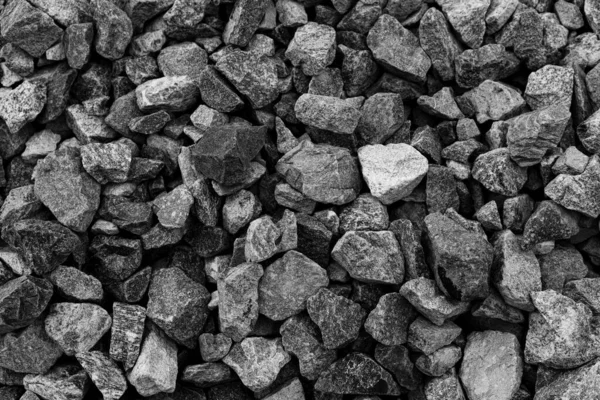 Fondo Piedra Camino Pequeño Negro Piedra Grava Oscura Textura Piedra — Foto de Stock