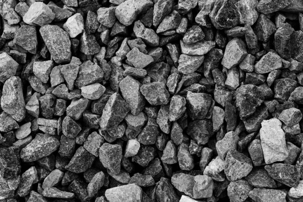 Black Small Road Stone Background Dark Gravel Pebbles Stone Texture — Stock Photo, Image