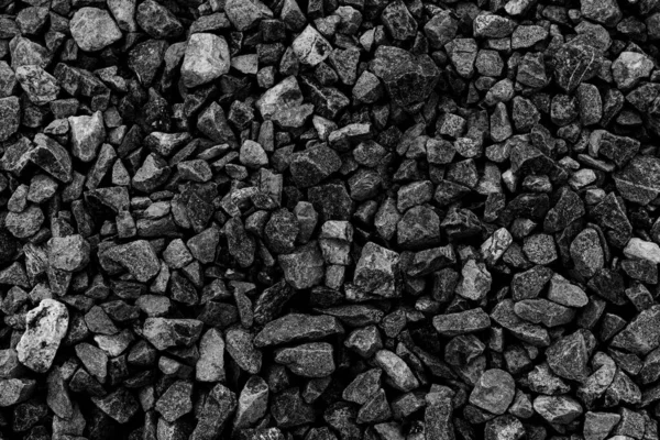 Fondo Piedra Camino Pequeño Negro Piedra Grava Oscura Textura Piedra —  Fotos de Stock