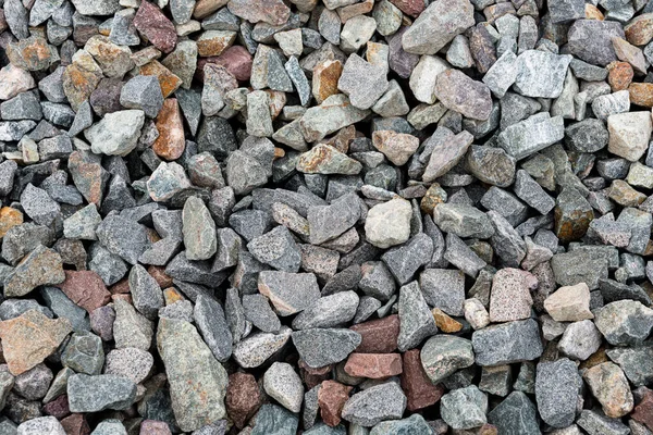 Zwarte Kleine Weg Stenen Achtergrond Donkere Grind Kiezelstenen Textuur Graniet — Stockfoto