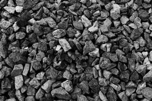 Μαύρο Μικρό Road Stone Background Σκούρο Χαλίκι Πέτρα Υφή Γρανίτης — Φωτογραφία Αρχείου