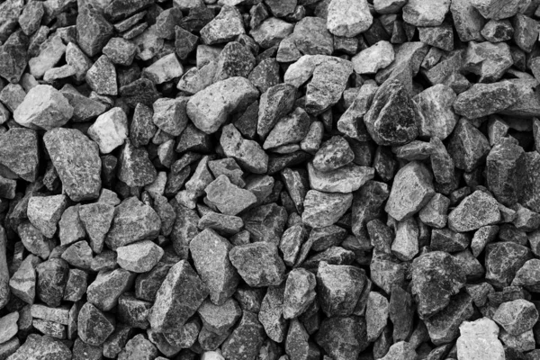 Siyah küçük yol taşı zemin, koyu çakıl taşları taş yapı, granit, mermer