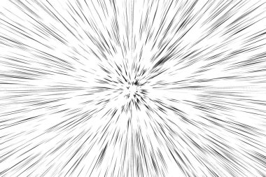 Beyaz arka planda siyah çizgiler var. Soyut hız ışık hareketi bulanık dokusu. yıldız parçacığı veya uzay yolculuğu