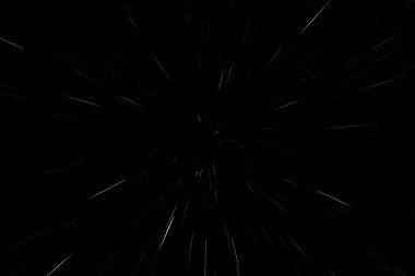 Siyah arka planda beyaz kar çizgileri var. Soyut hız ışık hareketi bulanık dokusu. yıldız parçacığı veya uzay yolculuğu