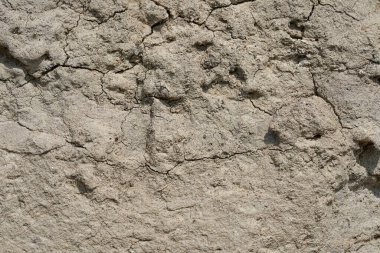 Kilden bir taş ocağında yer altındaki farklı katmanların dokusu. kil duvar arkaplanı kapat