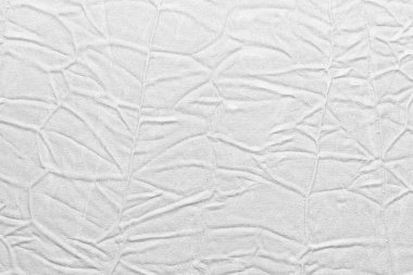 Beyaz buruşmuş deri dokusu. Gerçek deri altında katlanmış taklit kumaş. Geçmişi. Duvar Kağıdı