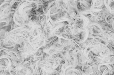 Beyaz kaz tüyü ve yastık dokusundan tüy.