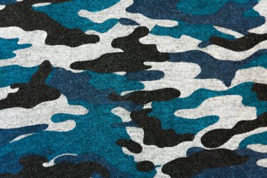 BLUE KARAHI KAMLARI FABRİK TEXTURE BACKground. Ordu ve av kıyafetleri