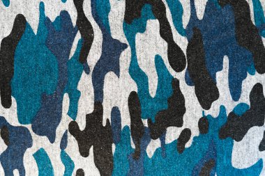 BLUE KARAHI KAMLARI FABRİK TEXTURE BACKground. Ordu ve av kıyafetleri