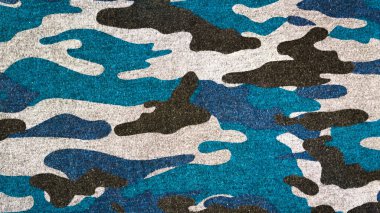 BLUE KARAHI KAMLARI FABRİK TEXTURE BACKground. Ordu ve av kıyafetleri