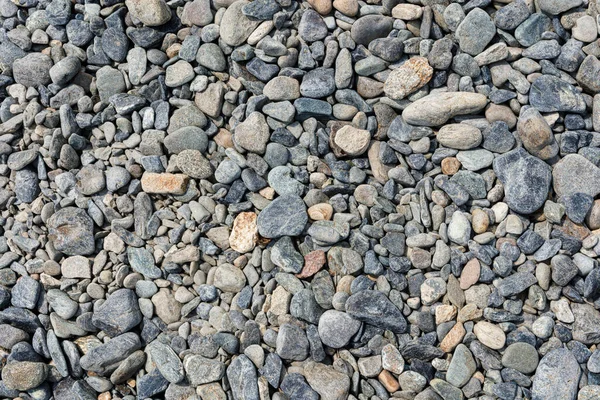 小さな道路石の背景 砂利小石の石のテクスチャ 花崗岩 大理石 — ストック写真