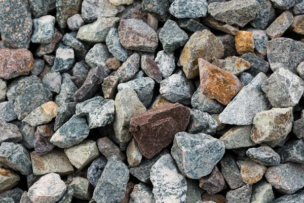 Kleine Weg Stenen Achtergrond Grind Kiezelstenen Textuur Graniet Marmer — Stockfoto