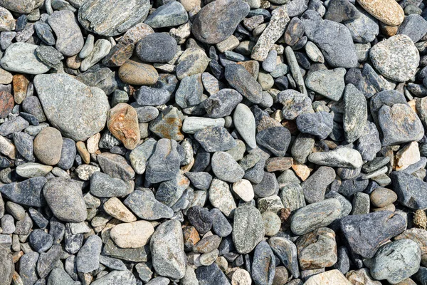 小さな道路石の背景 砂利小石の石のテクスチャ 花崗岩 大理石 — ストック写真