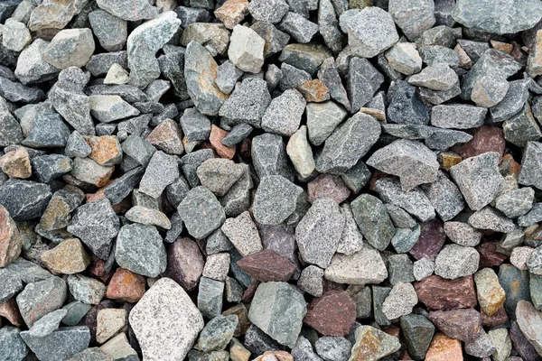 Liten Väg Sten Bakgrund Grus Stenar Stenstruktur Granit Marmor — Stockfoto