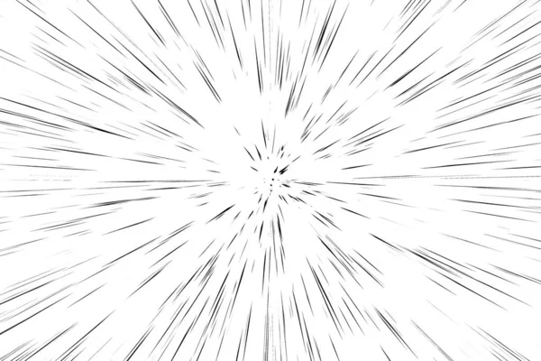 白色背景上的雪线为黑色 抽象速度光运动模糊纹理 恒星粒子或太空旅行 — 图库照片