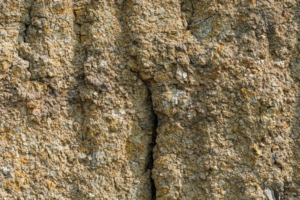 Textur Verschiedener Lehmschichten Untergrund Eines Steinbruchs Lehmwand Hintergrund Aus Nächster — Stockfoto