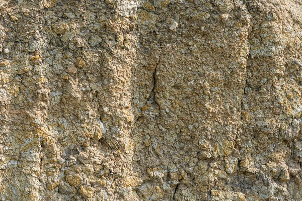 Textur Verschiedener Lehmschichten Untergrund Eines Steinbruchs Lehmwand Hintergrund Aus Nächster — Stockfoto