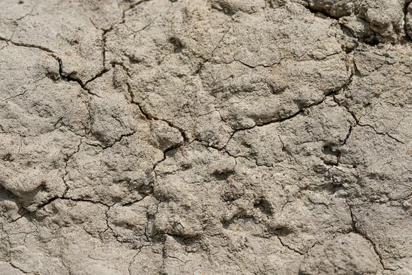 Texture of different layers of clay underground in a clay quarry. clay wall background close up