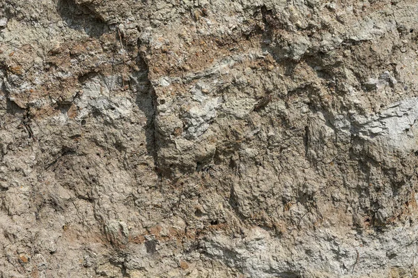 Kilden Bir Taş Ocağında Yer Altındaki Farklı Katmanların Dokusu Kil — Stok fotoğraf