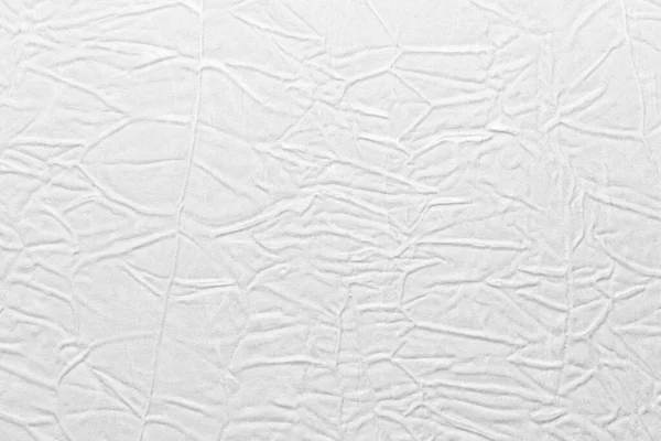 Bílá Zmačkaná Kožená Textura Tkanina Napodobeninou Pod Pravou Kůží Pozadí — Stock fotografie