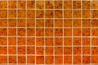 Sarı duvarlı mozaik arka plan dokusu. banyo içi