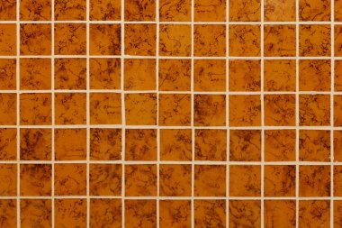 Sarı duvarlı mozaik arka plan dokusu. banyo içi