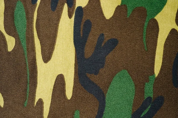 Camouflage Grünen Stoff Hintergrund Textur Militär Und Jagdkleidung — Stockfoto