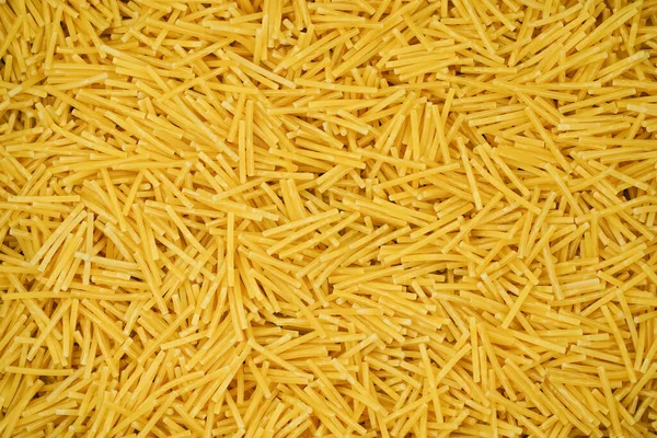 Small Pasta Texture Background Closeup Vermicelli Raw Small Noodles — Stock Photo, Image
