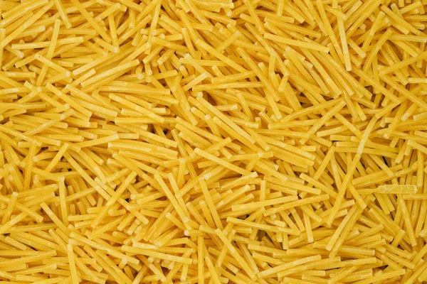 Liten Pasta Konsistens Bakgrund Närbild Det Vermicelli Råa Små Nudlar — Stockfoto