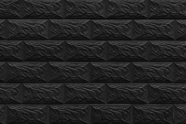 Tuğla Işçiliği Arka Planından Yapılmış Siyah Dekoratif Duvar — Stok fotoğraf