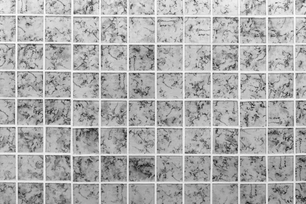 Czarno Białe Płytki Ścienne Mozaiki Tła Tekstury Wnętrze Łazienki — Zdjęcie stockowe
