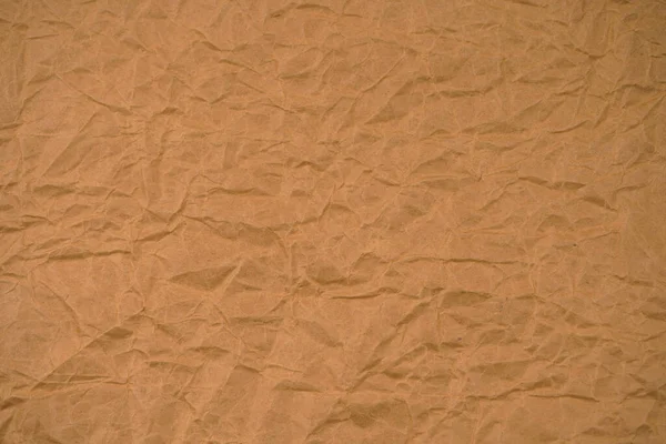 Tekstur Latar Belakang Kertas Kusut Coklat Kraft Paper Coarse Kantong — Stok Foto