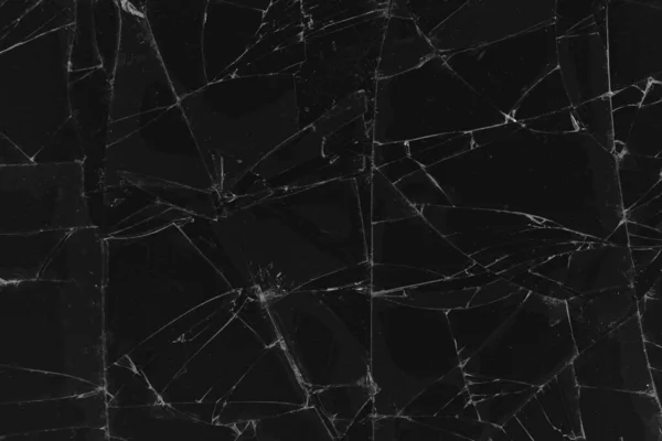 Fekete Repedt Üveg Textúra Háttér Törd Üveget Törött Képernyő Elromlott — Stock Fotó