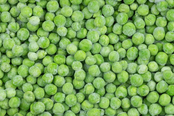 Bevroren Groene Erwten Textuur Achtergrond Ijs Erwten Achtergrond Voor Voedsel — Stockfoto
