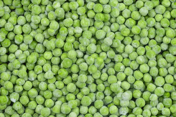 Pois Verts Congelés Texture Fond Fond Pois Glacés Pour Les — Photo