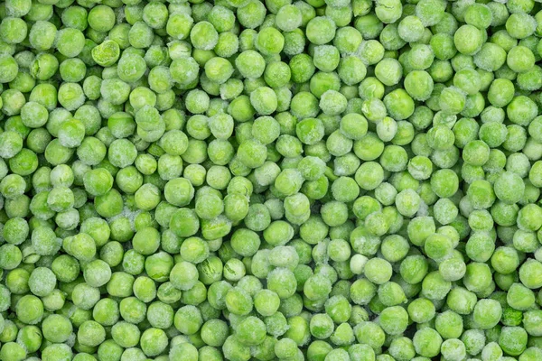 Fondo Textura Guisantes Verdes Congelados Fondo Guisantes Hielo Para Texturas —  Fotos de Stock