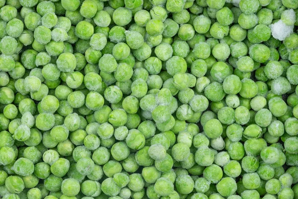 Fondo Textura Guisantes Verdes Congelados Fondo Guisantes Hielo Para Texturas —  Fotos de Stock