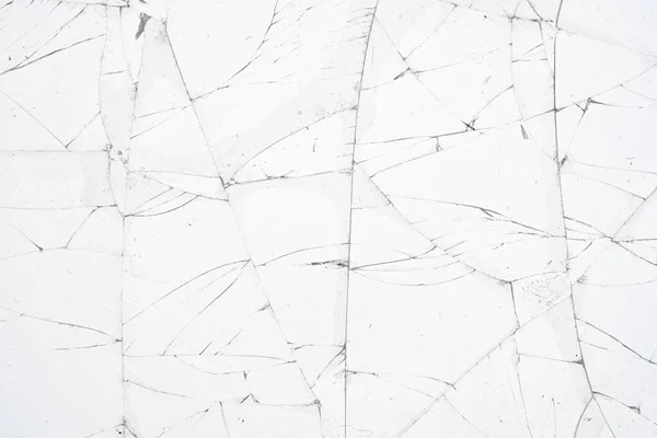 White Cracked Glass Texture Background Texture Broken Glass Window Cracks — Stock Photo, Image