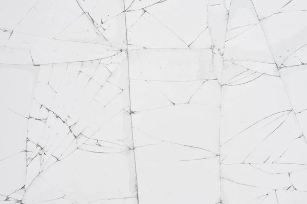 White Cracked Glass Texture Background Texture Broken Glass Window Cracks — Stock Photo, Image