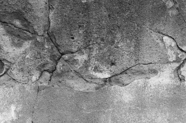 Çatlak arka plan desenli eski beton duvar