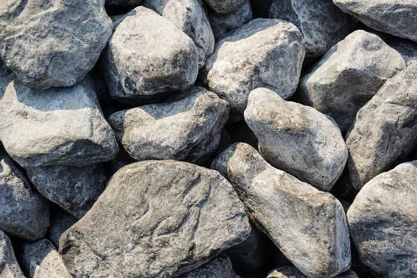 Road Stones Gravel Texture Rocks Construction Gray Background Crushed Granite — Stock Photo, Image